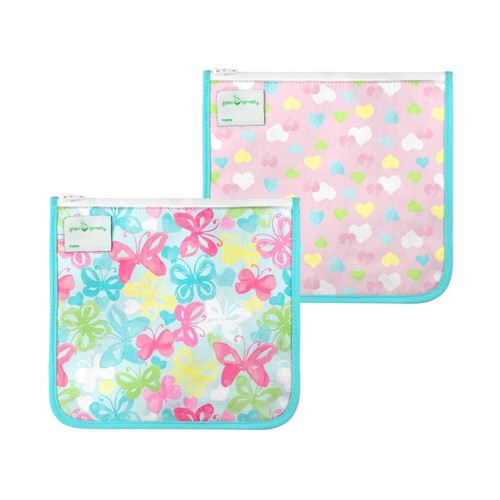 Reusable Insulated Sandwich Bags (2 Pack) | Holds Food, Utensils, & More | Ke...