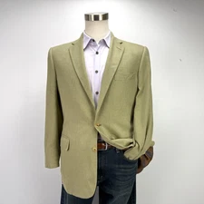 Holland & Sherry Mens Custom Silk Blazer Jacket 40R Bespoke Filo A Mano *Read