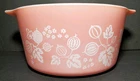 Vintage 1950's Pyrex Pink Gooseberry #473 Casserole Bowl (1 Quart, No Lid, GC)