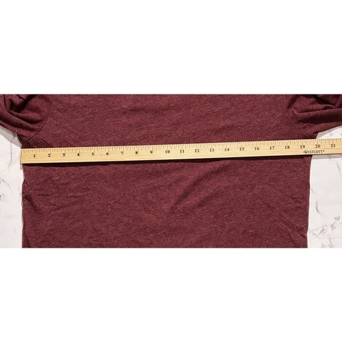NWT Kinetix Long Sleeve Tee Hoodie Wine Red Medium MSRP $85 image 3