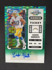 ZANDER HORVATH AUTO 2022 Panini Contenders Optic Green Pulsar Prizm Auto /30 206