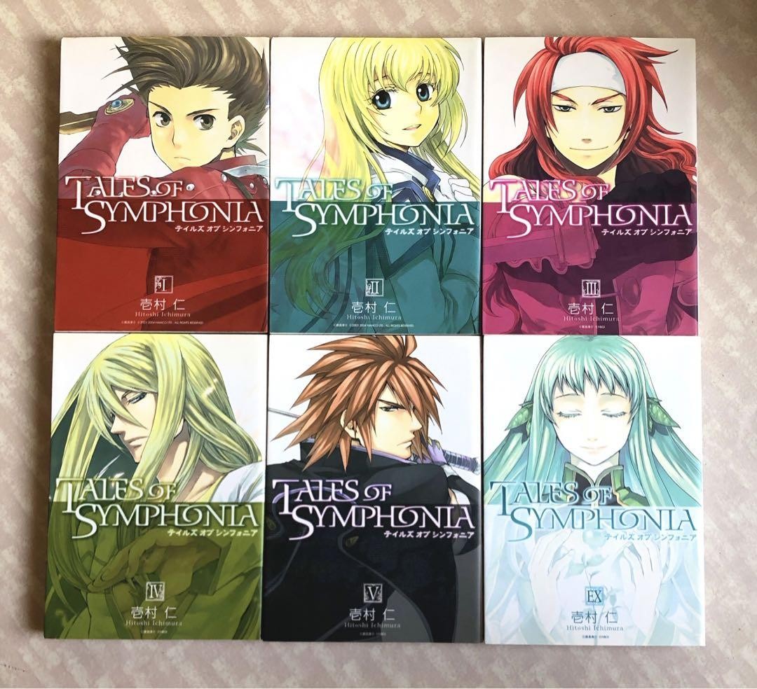 Tales of Phantasia & Symphonia 全巻セット Tales of Symphonia Vol.1-6 Complete Set Japanese Manga Comics