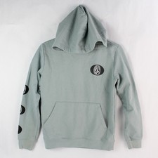 Volcom Light Blue Youth Medium Hoodie Jacket - Pre-Owned, Faint Stains