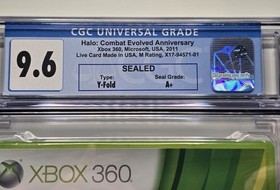 Halo Combat Evolved Anniversary XBOX 360 New Sealed Graded CGC 9.6 A+