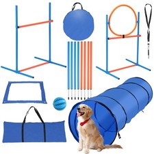 Hunde Agility Sprung Set Hundesport H&uuml;rdenstangen H&uuml;rden Hundetraining 5-tlg