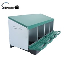 High Quality Metal Chicken Nesting Boxes Chicken Egg Laying Box 4 Hole W/ Perch
