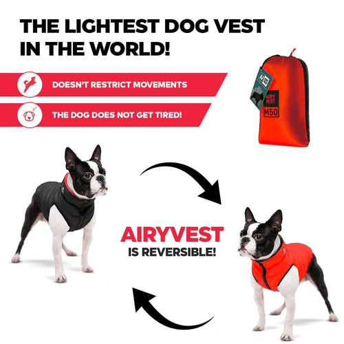 Lightweight Reversible Red Winter Dog Coat Size XS Chest 13 in Warm Jacket - Picture 4 of 6