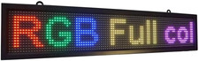 INSEGNA LUMINOSA TABELLA WIFI SCRITTA FULL COLOR RGB PROGRAMMABILE 100X20Cm LED