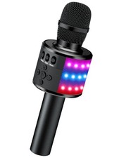BONAOK Karaoke Microphone for Kids  Adults - Bluetooth Microphones Singing Mic