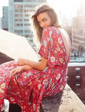 Spell & The Gypsy Collective Lovebird Gown Dusty Rose - Size S - Boho Maxi Dress