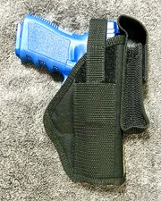 BARSONY NYLON OWB HOLSTER - RH GLOCK 17 9MM AUTOMATIC HANDGUN & SPARE MAGAZINE