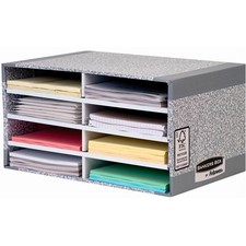 Fellowes Sortierstation grau mit 8 Fächern