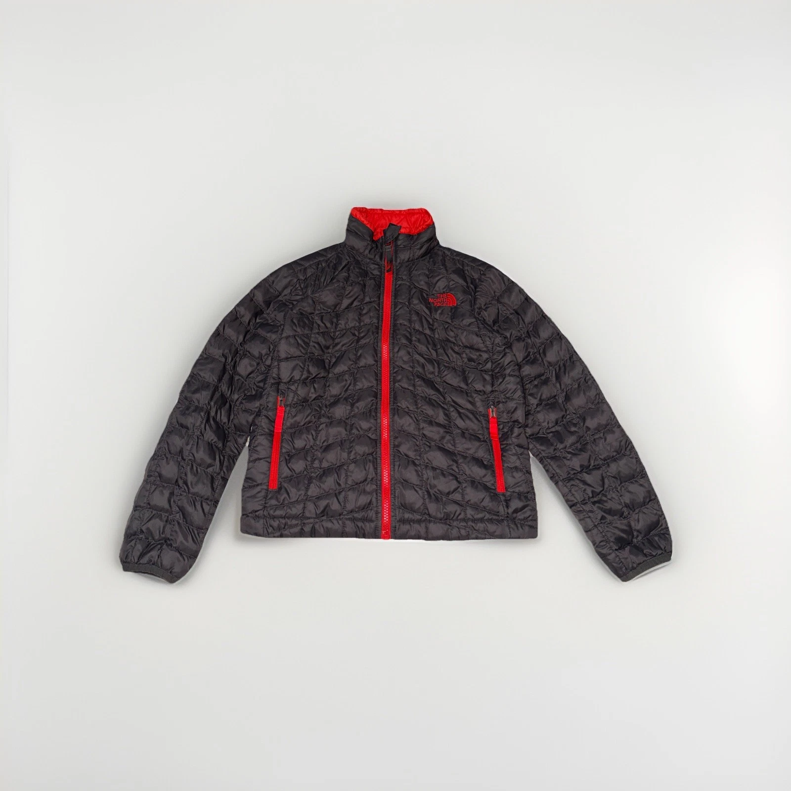 North Face Jacket Full Zip Long Sleeve Outdoors Puffer Thermoball Boys S (7-8)