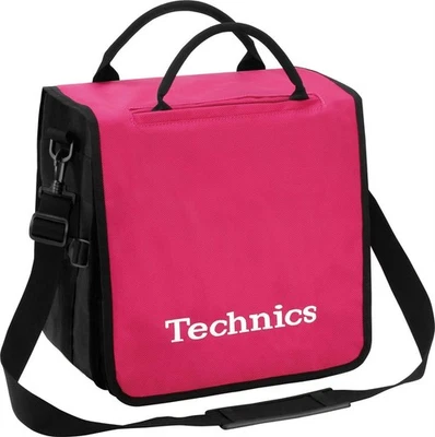 Technics DJ BackBag Pink Eingesticktes Logo Weiss für 45 LPs - Bild 1 von 3