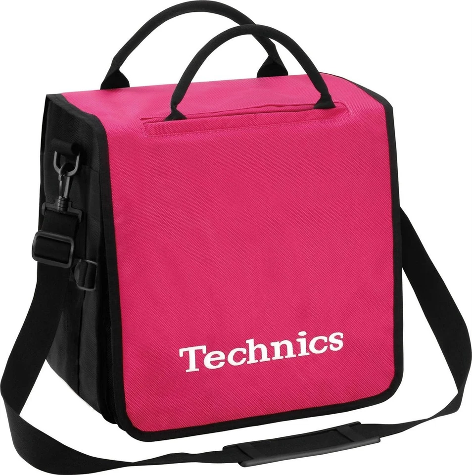 Technics DJ BackBag Pink Eingesticktes Logo Weiss für 45 LPs - Bild 1 von 3