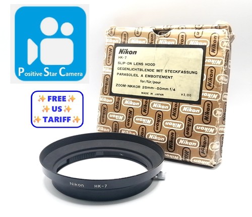OLD LOGO 🎦👀✨MINT✨ Nikon HK-7 Metal Lens Hood for 28mm F1.4D From JAPAN