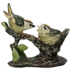 Rare Stangl Pottery Bird #3853 Kinglet Family Art Figurine MFG Ex Cond 5.5 x 5"