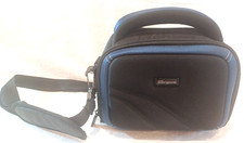 Targus Nylon Camera Bag Case Zipper 7x5x5 Black Blue Strap Lightweight