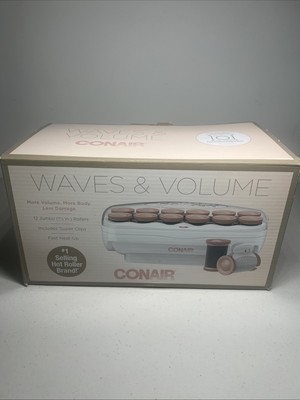 Conair Big Curls and Waves Jumbo Ceramic Hot Rollers 1/2 Inch Pink 