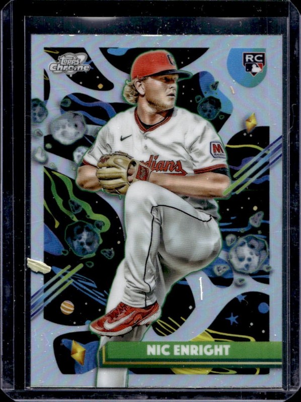 2025 Topps Cosmic Chrome Nic Enright RC Refractor Rookie #67 Guardians