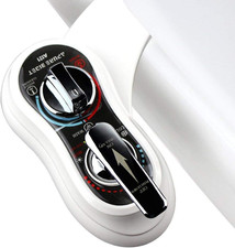 A121 - Hot and Cold Water Bidet Attachment for Toilet Seat - Dual Nozzle - Rear