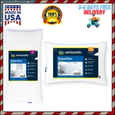 Sertapedic Extra Firm Standard/Queen Bed Pillow, Hypoallergenic Free Shipping