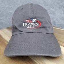 US Open Hat Cap Strap Back Gray 2016 Tennis USTA Member Hat Adjustable Mens