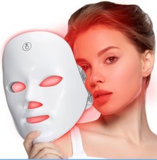 LED Light Mask, for at-home Facial Skincare, Wireless, Portable and Rechargeable