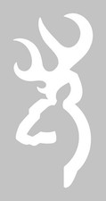Browning Buckmark Logo Decal 6 Durable Uv-resistant Vinyl White - 3922004716 Browning Buckmark Logo Decal 6 Durable Uv-resistant Vinyl White - 3922004716