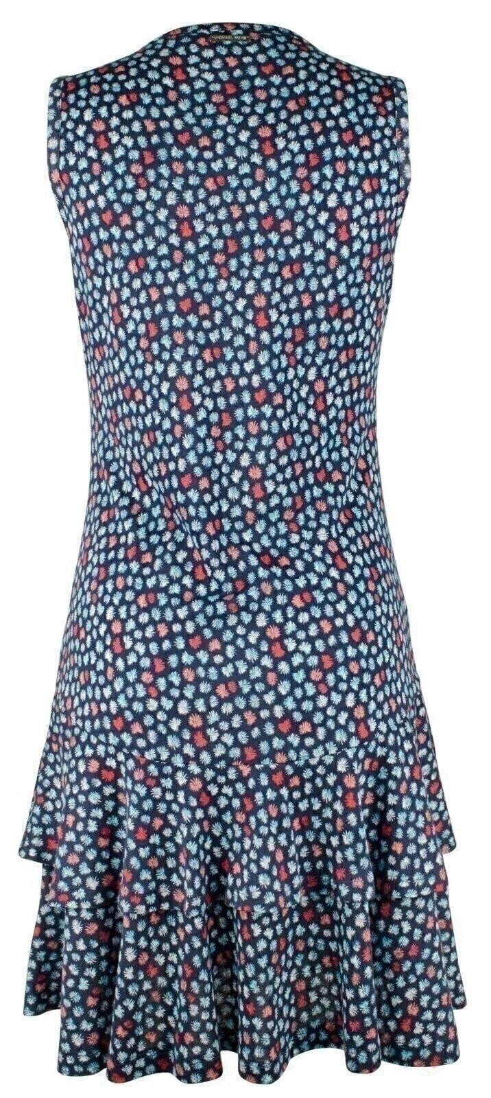 Abito smanicato Michael Kors donna palma girocollo balza a strati