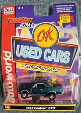 AUTO WORLD, THUNDER JET, ULTRA G, 64 PONTIAC GTO SLOT CAR, HO SCALE, NIP F98 