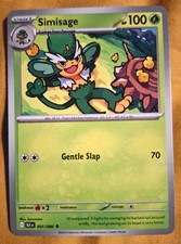 Pokémon Cards: Simisage 5/86 | Uncommon Regular | S&V: Black Bolt - Pokémon TCG