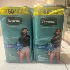 Depends Men Large 28 Count