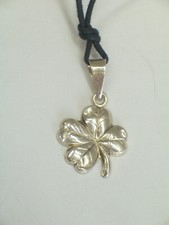 Pendant With Four Leaf Clover In SILVER 925 - Lucky Charm With Necklace