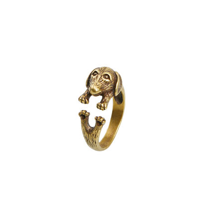 Retro Brass Refined Chinese Zodiac Souvenir Collection Special Ringgive present
