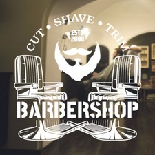  Barber Shop wall sticker hipster beard graphics quote decal art bb28