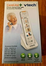 VTECH Careline Phone Speed Dial Cordless Handset Photo Caller SN6307 Seniors