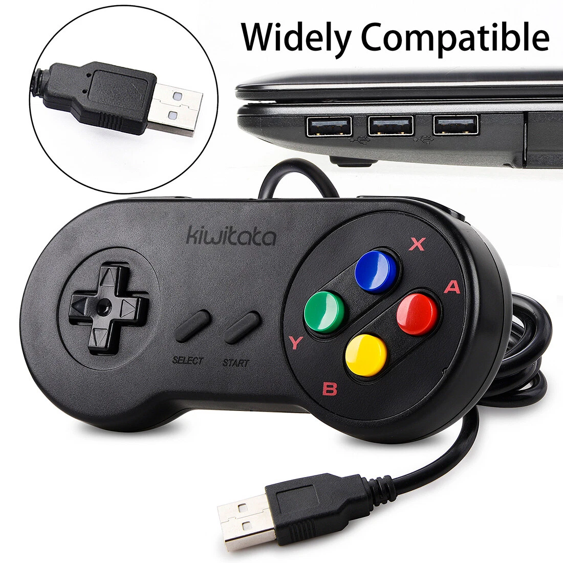 USB Wired Game Controller for Windows PC/Raspberry Pi