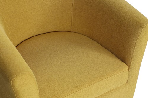 Ohrensessel mit Hocker Fernsehsessel Lounge Sessel Clubsessel relaxsessel Gelb - Bild 7 von 16
