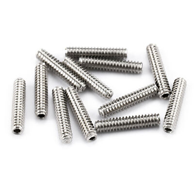 Musiclily Pro 12Pcs #4-40x1/2'' Saddle Height Screws For USA Guitar Bass Bridge #