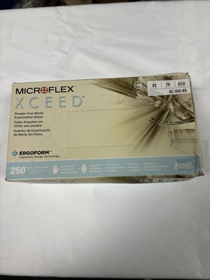 Microflex Xceed Nitrile Gloves - XS- 250 Count