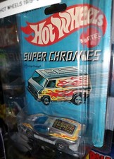 RARE CARDED OG 1975 HOT WHEELS #9211 Vintage Large Charge Super Chromes Series