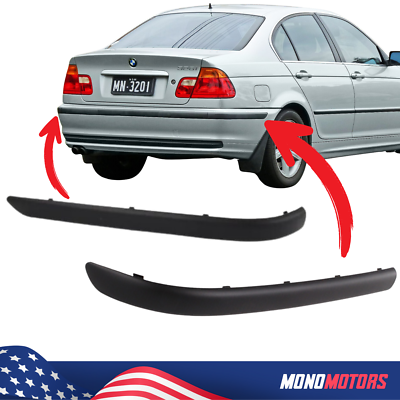 FOR BMW 3 E46 SEDAN 1998 - 2001 REAR UPPER BUMPER MOLDING TRIM