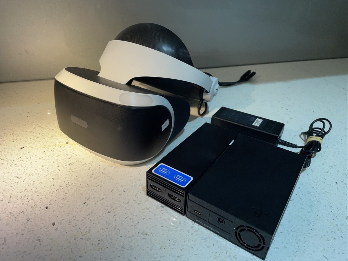 Genuine Sony PlayStation PS4 Virtual Reality VR1 Headset With Processor  Unit