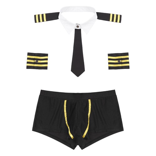 Lencería de esmoquin para hombre ropa interior camarero caballero disfraz conejito juegos con disfraces - Imagen 4 de 43