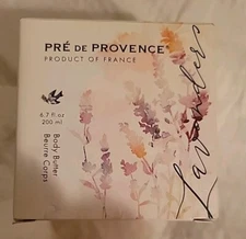 PRE DE PROVENCE Body Butter Lavender 6.7 fl oz Silky Whipped Product of France