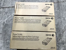 Genuine Set of 3 Xerox 106R01392 106R01393 106R01394 CMY Toner Cartridges