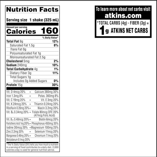Atkins Creamy Vanilla Protein Shake 15g Protein 12 Ct Keto Friendly Same Day Shi - Picture 8 of 14