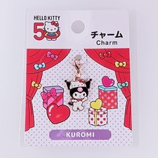 Kuromi Sanrio, breloque en métal Hello Kitty 50e du Japon