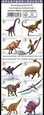 Belgium  2015 dinosaurs  booklet   mnh us